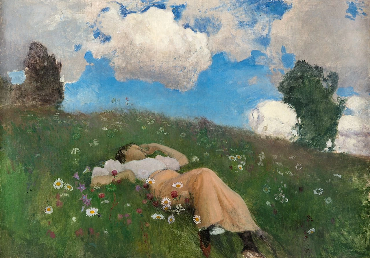 Eero Järnefelt - 107, Saimi nel prato, Järvenpään taidemuseo
